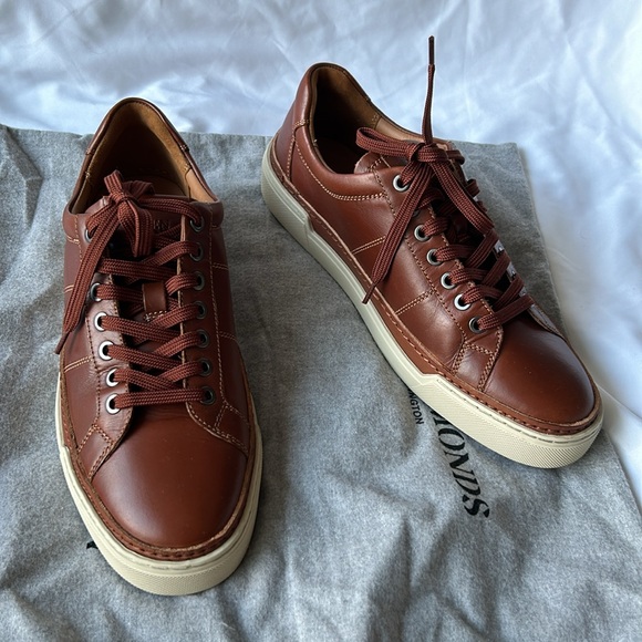 Allen Edmonds Brown Porter City Derby Lace-up Sneaker Size 8.5 Genuine Leather - Picture 5 of 17